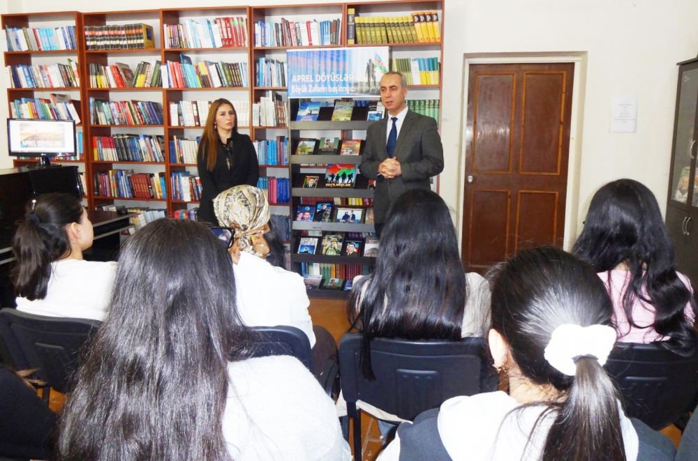Peşə Təhsil Mərkəzinin tələbələrinin iştirakı ilə Gənclər Kitabxanasında “Zəfərə aparan yol” adlı tədbir keçirilib.