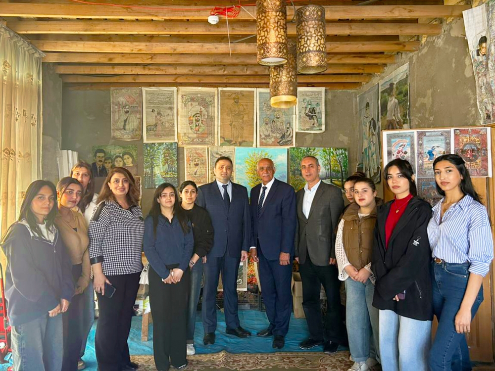 Peşə Təhsil Mərkəzinin tələbələri tanınmış xalçaçı-rəssam Fazil Abasquluzadənin emalatxanasına səfər edib.